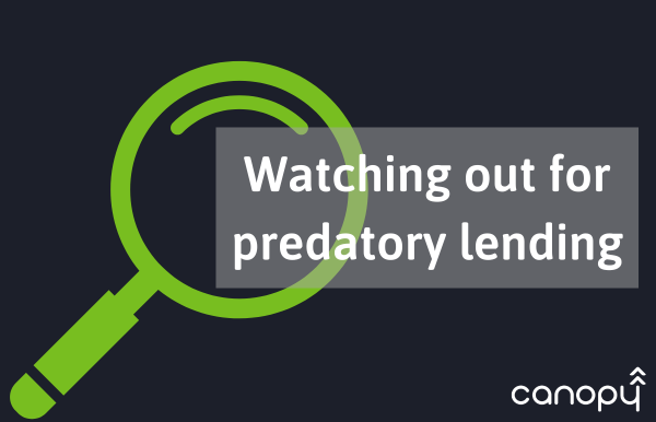 Watching out for predatory lending
