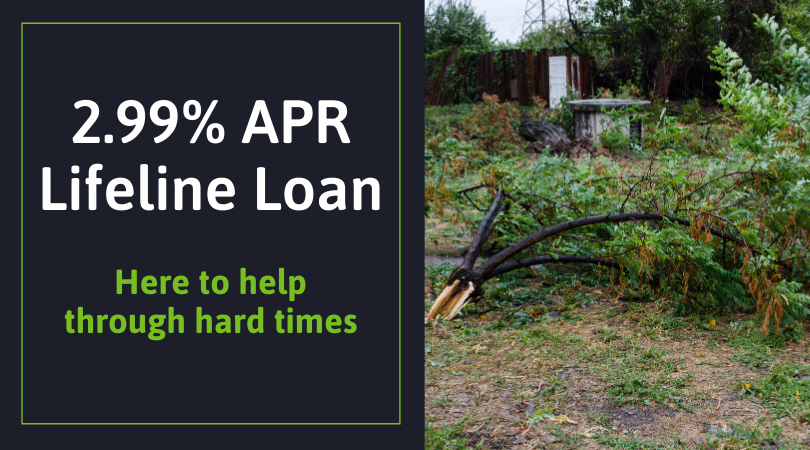 2.99% apr lifeline loan here to help through hard times