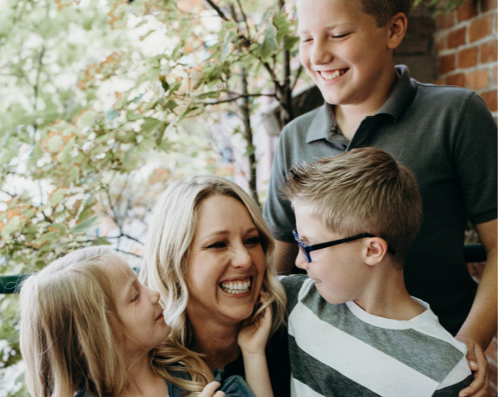 family smiling